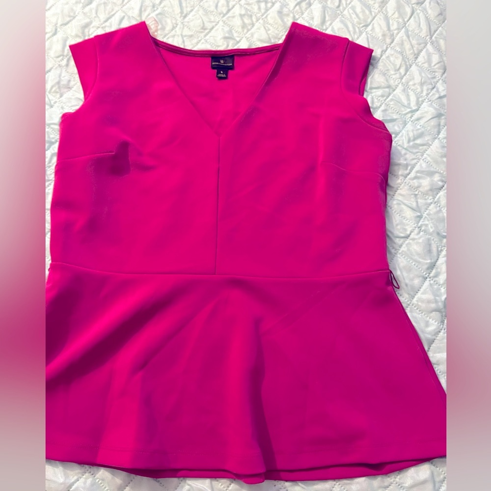 Worthington Pink Peplum top size Large